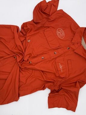 Habit SPF 30 Fishing Shirt in Orange
